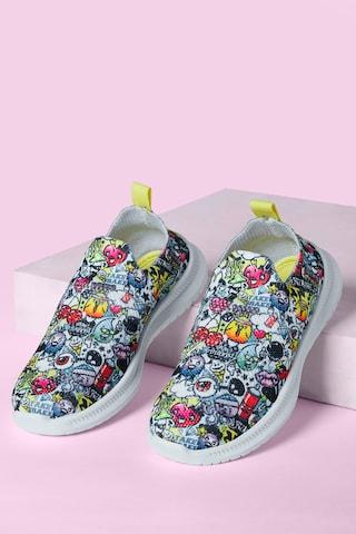 Multi-coloured Printeded Sports Girls Sport Shoes