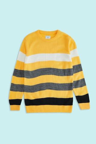yellow-stripe-casual-full-sleeves-crew-neck-boys-regular-fit-sweater