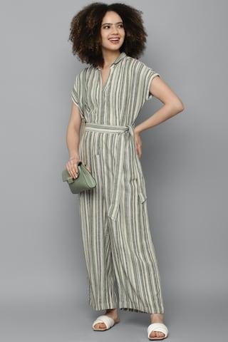 olive-stripe-casual-women-regular-fit-jumpsuit