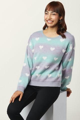 lilac-printed-winter-wear-full-sleeves-round-neck-women-oversized-fit-sweater