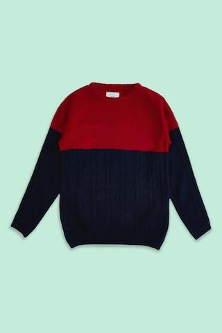 red-cut-&-sew-casual-full-sleeves-crew-neck-boys-regular-fit-sweater