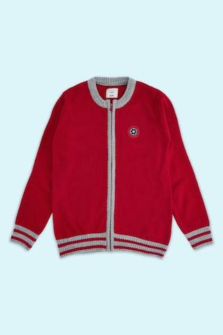 red-solid-casual-full-sleeves-round-neck-boys-regular-fit-sweater