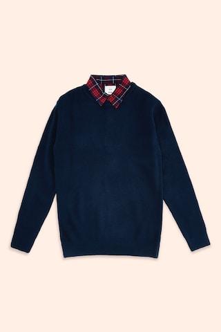 navy-patterned-winter-wear-full-sleeves-round-neck-boys-regular-fit-sweater