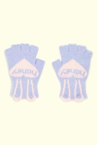 Lilac Patterned Acrylic Gloves