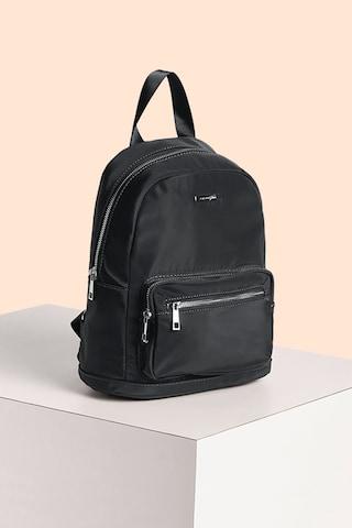 medium-grey-zipper-detail-casual-nylon-women-backpack