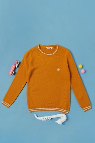 orange-textured-winter-wear-full-sleeves-round-neck-girls-regular-fit-sweater
