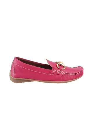 Pink Solid Casual Women Loafers