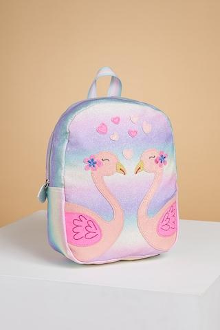 Multi-coloured Swan Casual PU Girls Backpack