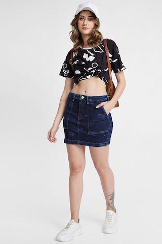navy-solid-thigh-length-high-rise-casual-women-straight-fit-skirt