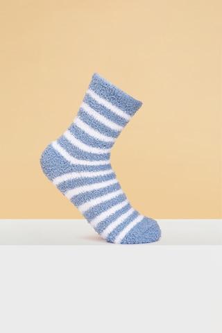 Medium Blue Stripe Winterwear Socks