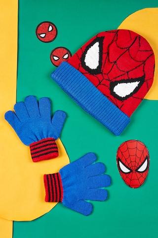 Red Character Winterwear Cap & Gloves Set