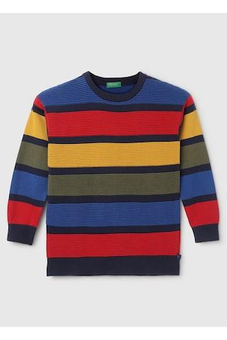 multi-coloured-stripe-sweater