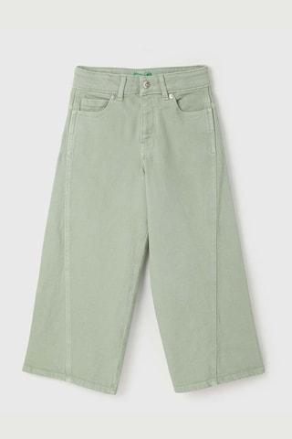 light-olive-solid-cotton-girls-wide-leg-fit-jeans