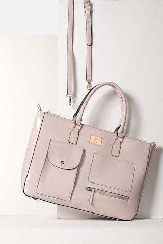 lilac-solid-formal-polyurethane-women-laptop-bag