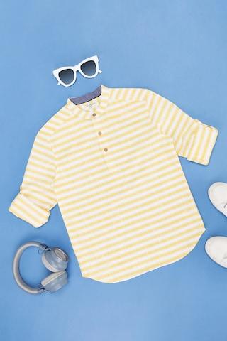 light-yellow-stripe-ethnic-full-sleeves-mandarin-boys-regular-fit-shirts