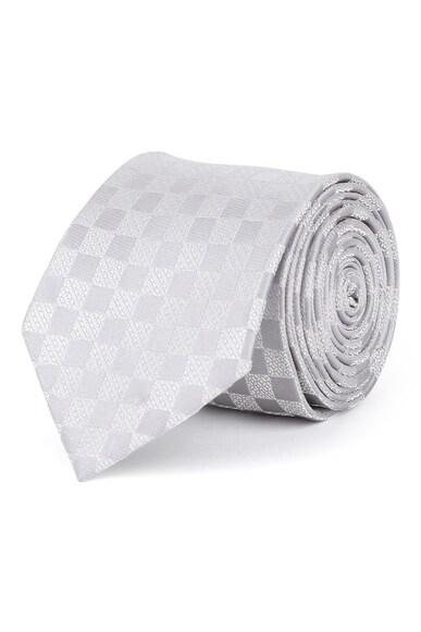 Men Grey Patterned Tie