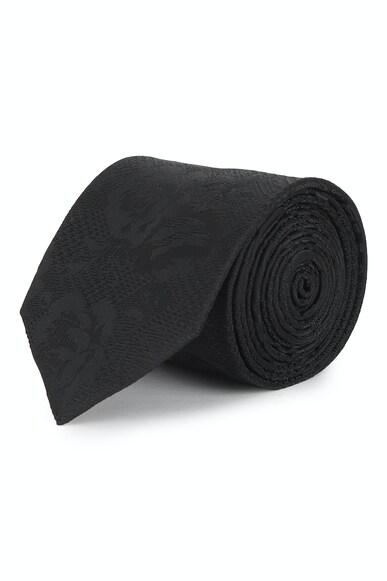 Men Black Textured Tie