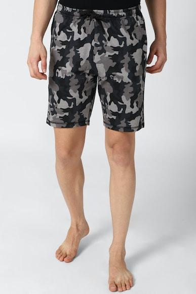 men-grey-print-regular-fit-casual-shorts