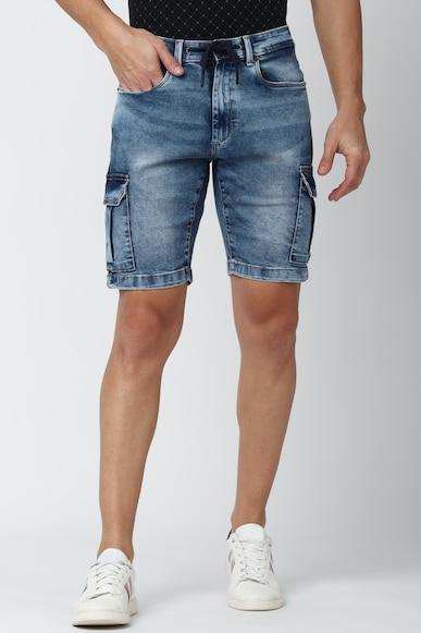 men-navy-solid-regular-fit-casual-shorts