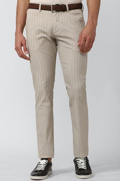 men-beige-stripe-slim-fit-casual-trousers