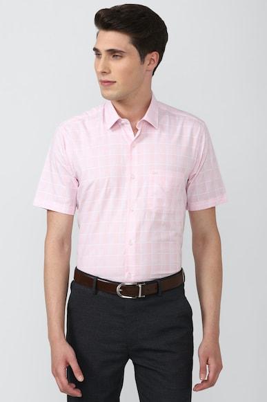 men-pink-regular-fit-formal-half-sleeves-formal-shirt