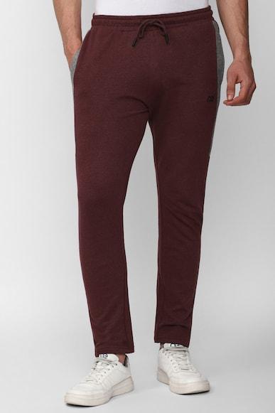 men-maroonsolid-casual-track-pants