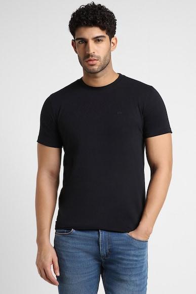 men-navy-solid-crew-neck-round-neck-t-shirts