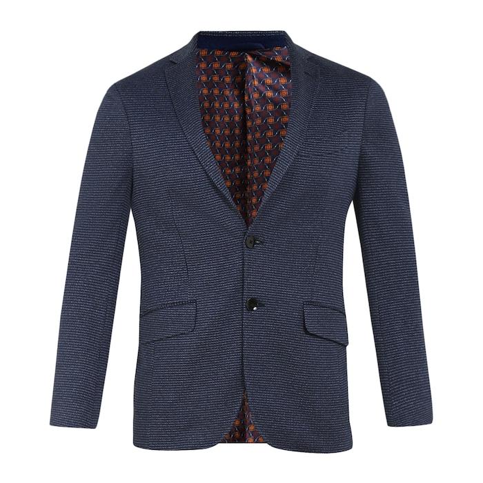 men-navy-speckle-knitted-single-breasted-blazer