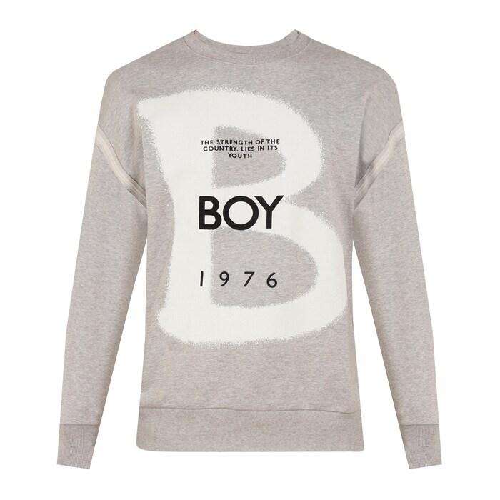 Men grey B Is For Boy Sweatshirt
