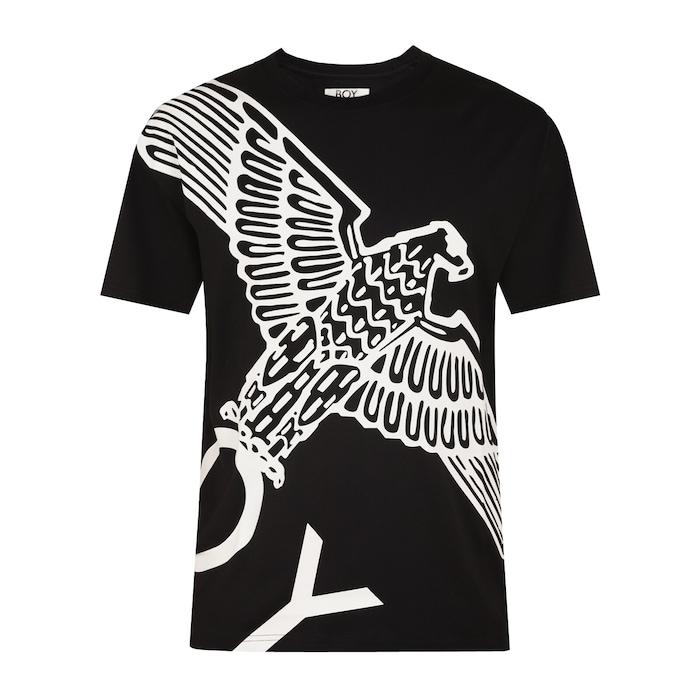 Men White Boy Eagle Wingspan T-shirt
