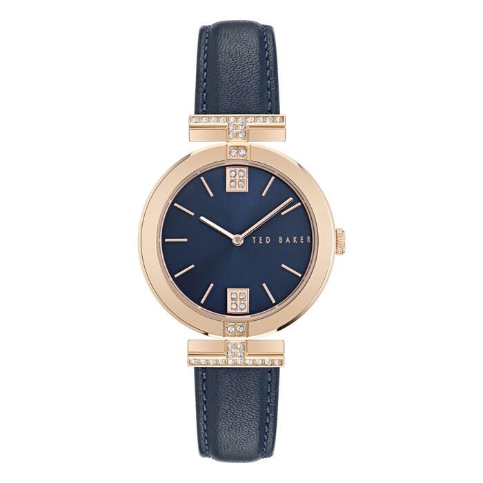 Women Blue Watch With Leather Strap