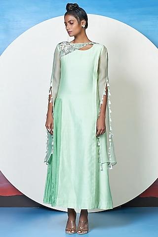 Mint Green Embroidered Tunic