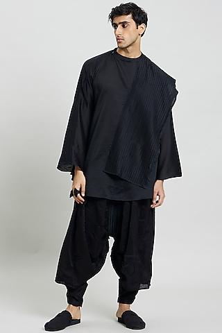 black-cotton-silk-trousers