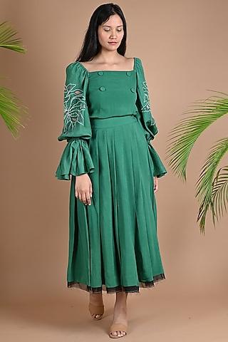 forest-green-embroidered-top