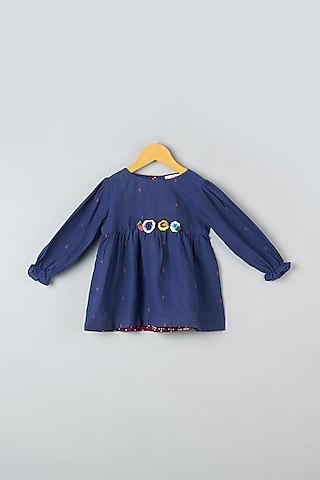 indigo-embroidered-peplum-top-for-girls