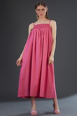 pink-cotton-poplin-maxi-dress
