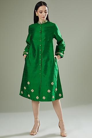 Emerald Embroidered Overlay