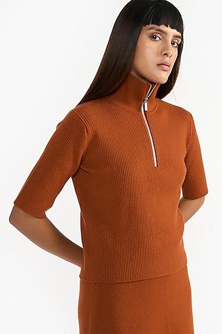 burnt-tan-merino-wool-knitted-top