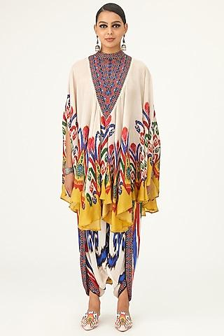 Multi-Colored Silk Printed Tunic