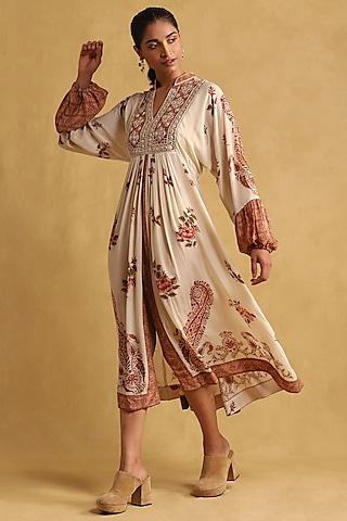 off-white-crepe-printed-midi-dress