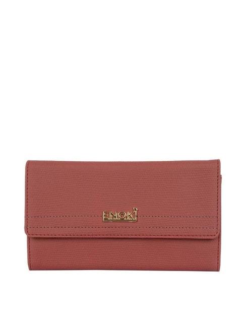 enoki-by-baggit-red-textured-tri-fold-wallet-for-women