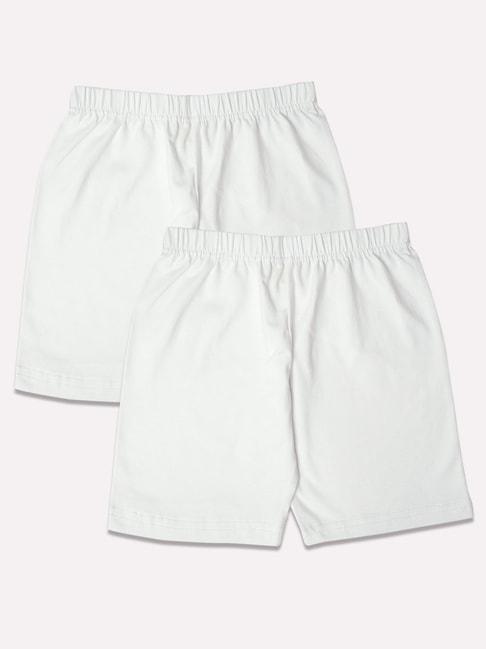 Sillysally Kids White Regular Fit Bloomers (Pack of 2)