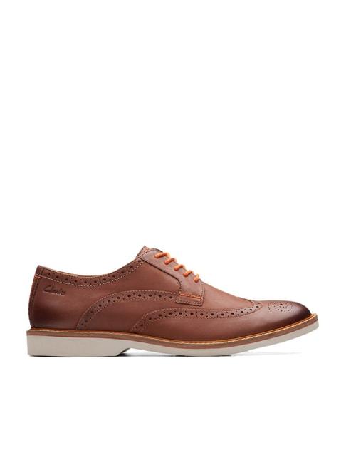 Clarks Men's AtticusLTLimit Brown Brogue Shoes