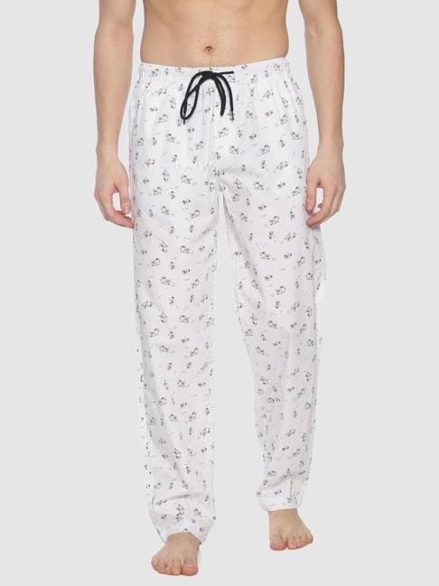 Bene Kleed White Regular Fit Printed Nightwear Pyjamas