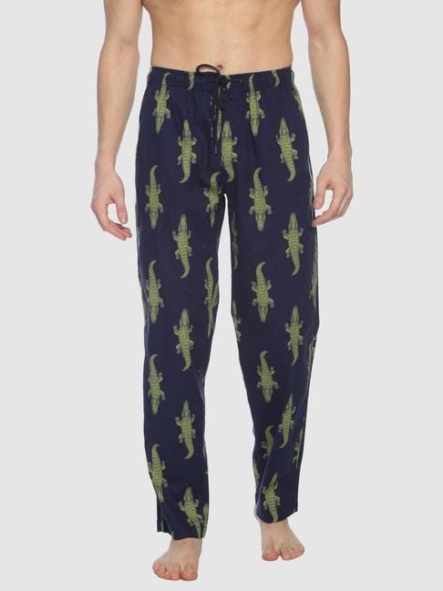 Bene Kleed Navy Regular Fit Printed Nightwear Pyjamas