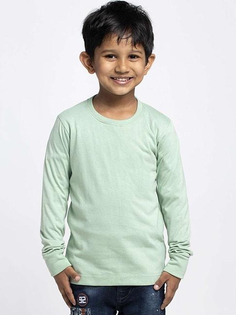 friskers-kids-pista-green-cotton-regular-fit-full-sleeves-t-shirt