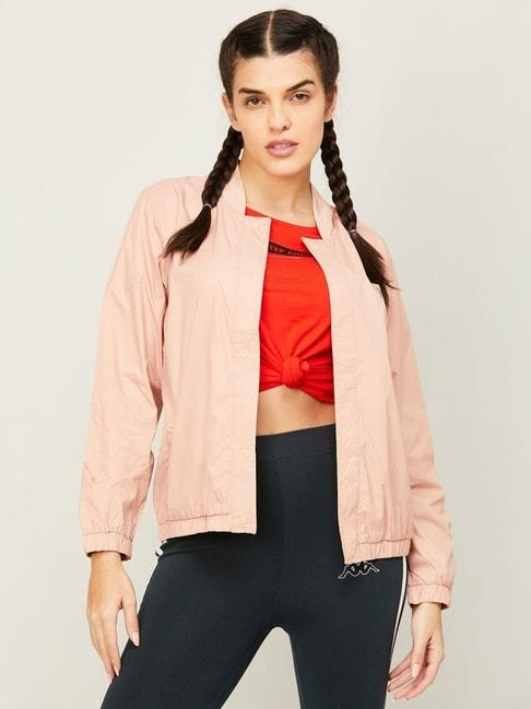 KAPPA Pink Cotton Regular Fit Sports Jacket