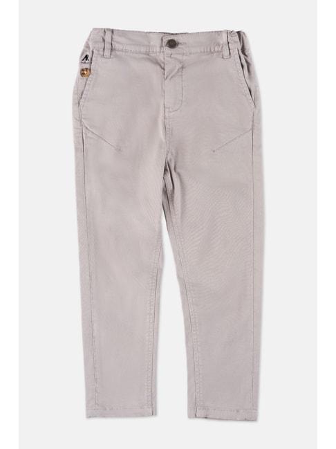 Angel & Rocket Kids Grey Solid Chino Pants