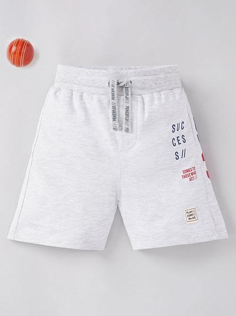 Ed-a-Mamma Kids Grey Textured Shorts