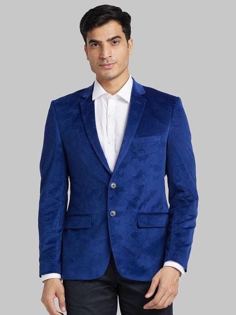parx-blue-regular-fit-self-pattern-blazer